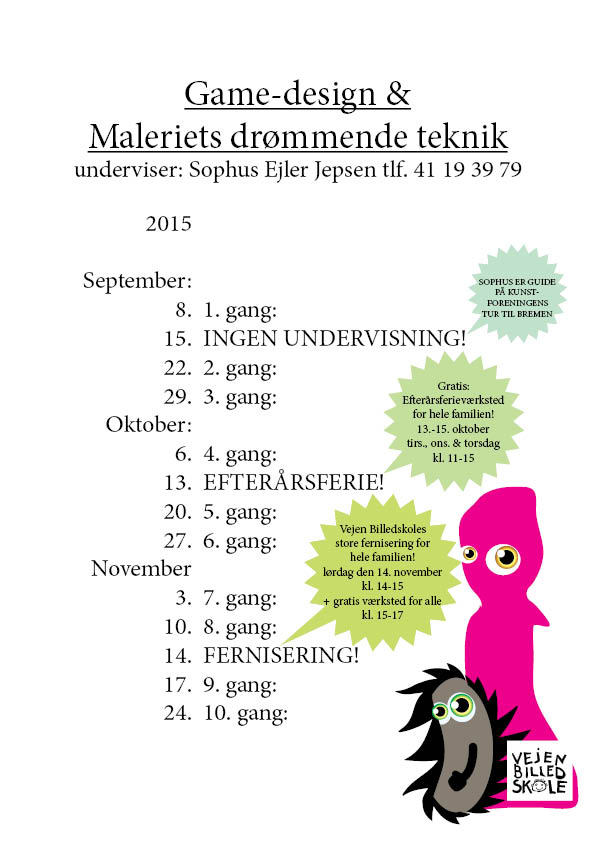 semesterplan for dette hold